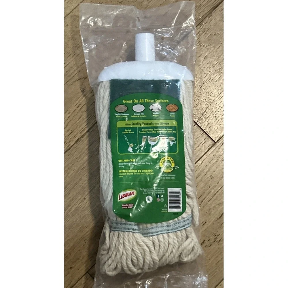 Libman 130 Jumbo 10.5 in. Wet Cotton Mop Refill 1‎ pk